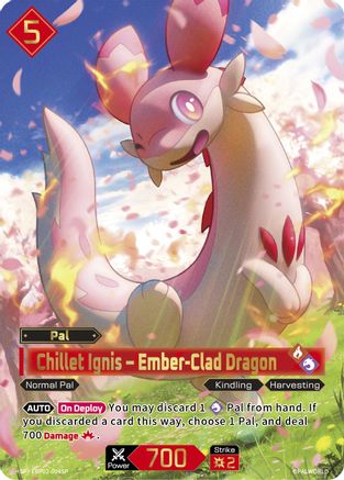 Chillet Ignis - Ember-Clad Dragon (SP) -  EBP02-004SP - Super Parallel