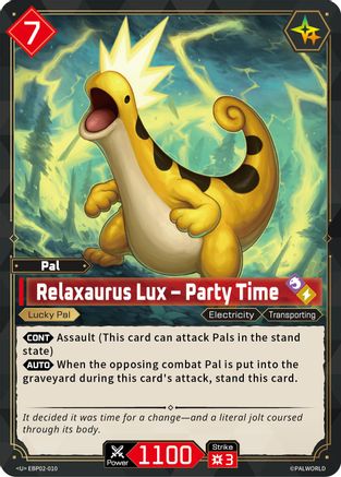 Relaxaurus Lux - Party Time -  EBP02-010 - Uncommon