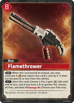 Flamethrower -  EBP02-019 - Uncommon
