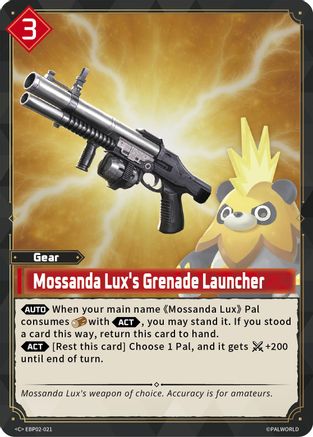 Mossanda Lux's Grenade Launcher -  EBP02-021 - Common