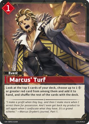 Marcus' Turf (SR) -  EBP02-023SR - Super Rare