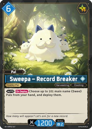 Sweepa - Record Breaker -  EBP02-027 - Rare