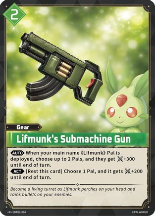 Lifmunk's Submachine Gun -  EBP02-068 - Rare