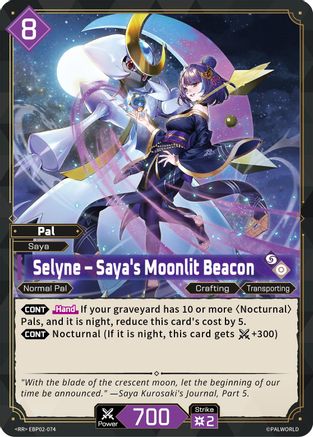 Selyne - Saya's Moonlit Beacon -  EBP02-074 - Double Rare