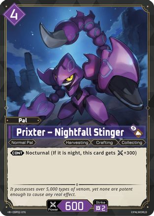 Prixter - Nightfall Stinger -  EBP02-076 - Rare