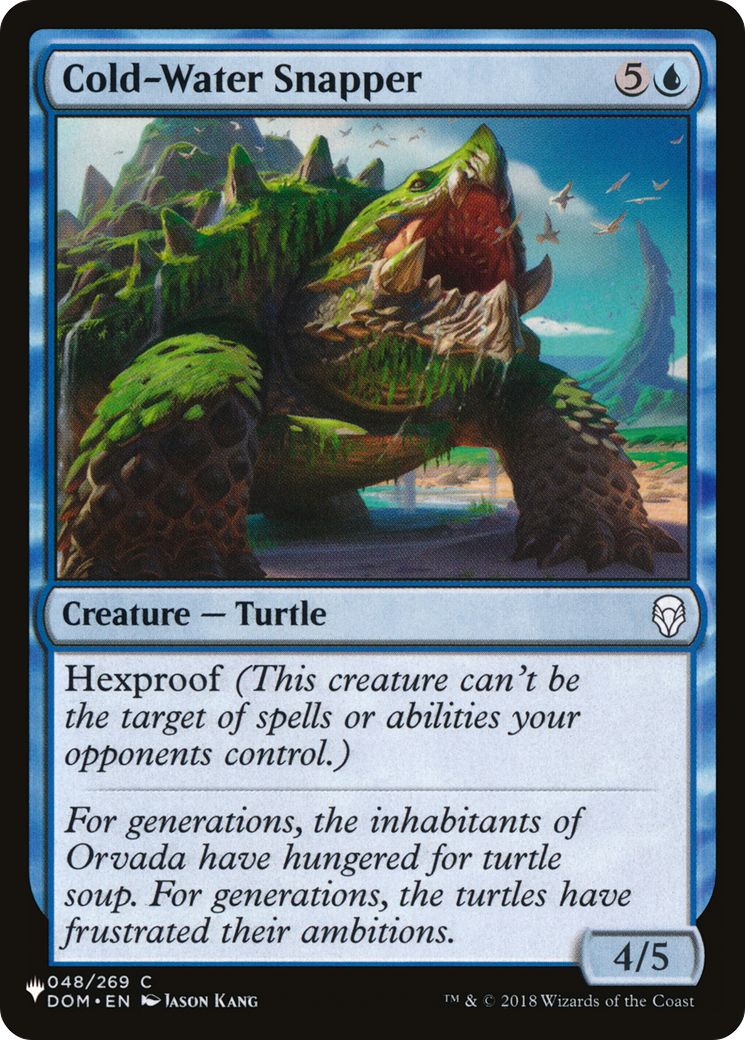 Cold-Water Snapper [The List Reprints]