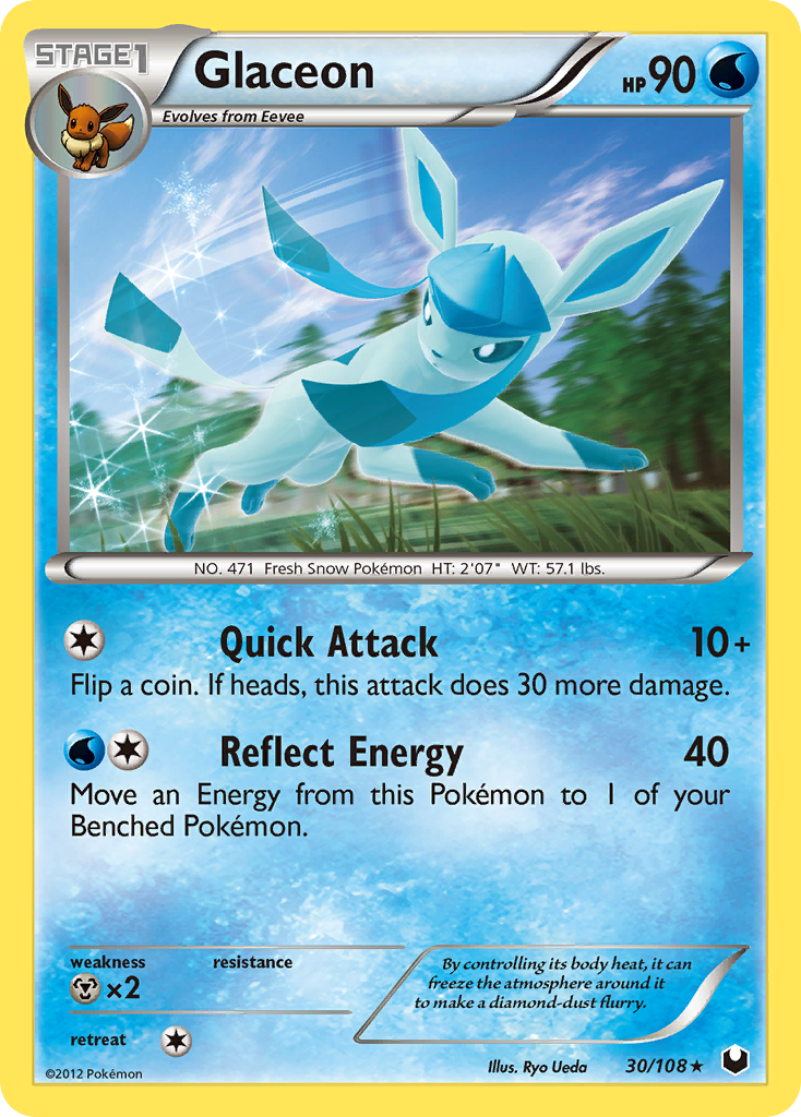 Glaceon (30/108) [Black & White: Dark Explorers]