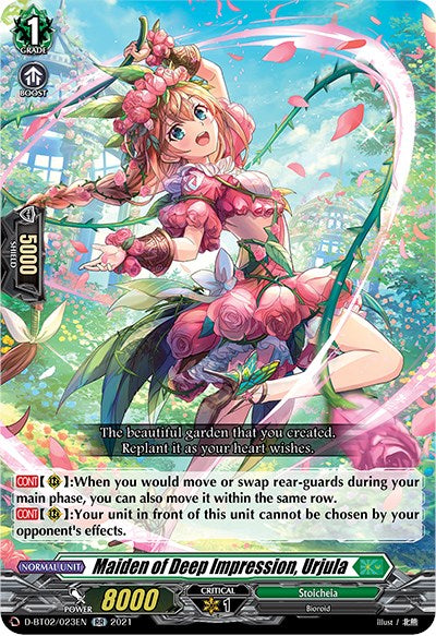 Maiden of Deep Impression, Urjula (D-BT02/023EN) [A Brush with the Legends]