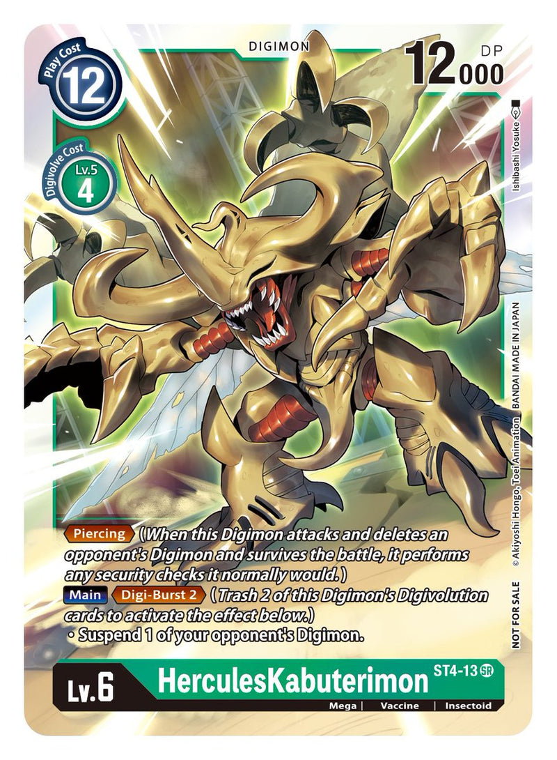 HerculesKabuterimon [ST4-13] (Event Pack 2) [Starter Deck: Giga Green]