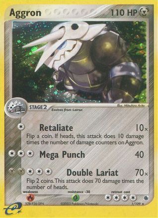 Aggron - - Holo Rare - Reverse Holofoil