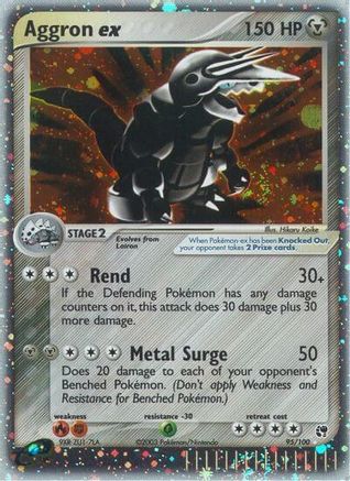 Aggron ex - 095 - Ultra Rare