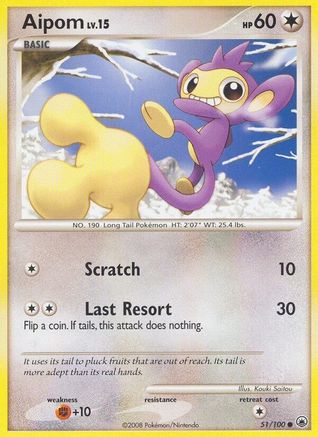 Aipom (51) - 051 - Common - Reverse Holofoil