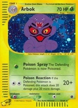 Arbok (3) - - Holo Rare - Holofoil