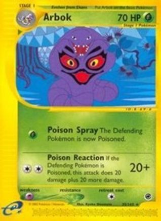 Arbok (35) - - Rare - Reverse Holofoil