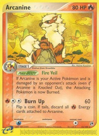 Arcanine - 015 - Rare - Reverse Holofoil
