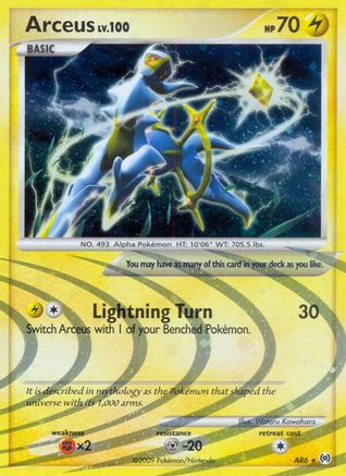 Arceus (AR6) - AR6 - Holo Rare - Holofoil