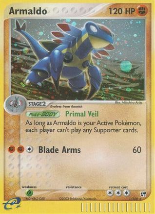 Armaldo - 001 - Holo Rare - Reverse Holofoil
