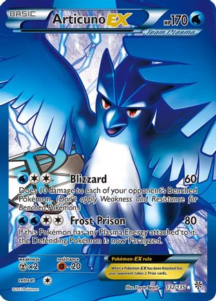 Articuno EX (Team Plasma) (132 Full Art) - 132 - Ultra Rare