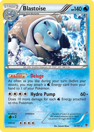 Blastoise - 016/101 - Holo Rare - Reverse Holofoil