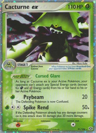 Cacturne ex - 091 - Ultra Rare