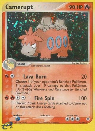 Camerupt - - Holo Rare - Reverse Holofoil