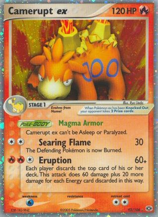 Camerupt ex - 092 - Ultra Rare