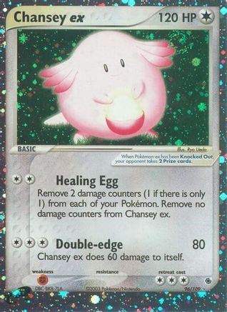 Chansey ex - 096/109 - Ultra Rare