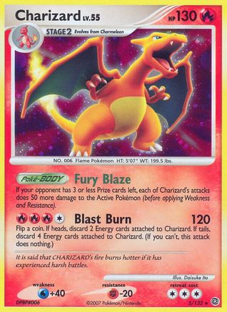 Charizard - 003/132 - Holo Rare - Reverse Holofoil
