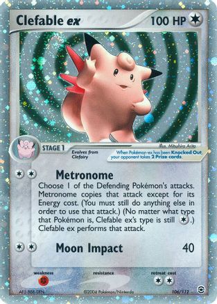 Clefable ex - 106 - Ultra Rare