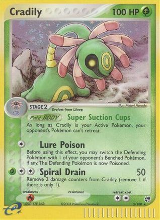 Cradily - 003 - Holo Rare - Reverse Holofoil