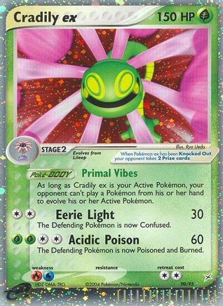 Cradily ex - 090 - Ultra Rare