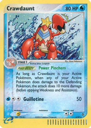 Crawdaunt - 003/97 - Holo Rare - Holofoil