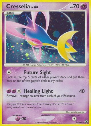 Cresselia - 002 - Holo Rare - Reverse Holofoil