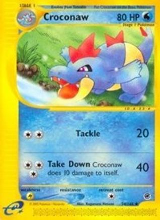Croconaw -/165 - Uncommon - Reverse Holofoil