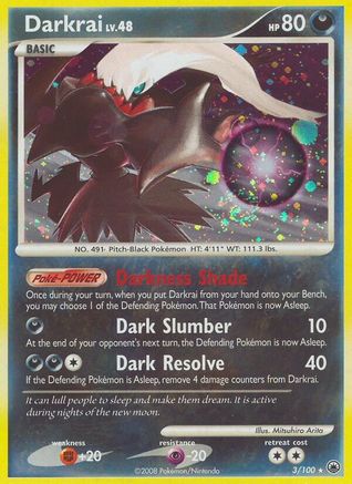 Darkrai - 003 - Holo Rare - Reverse Holofoil