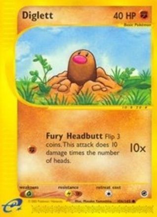 Diglett - 106 - Common - Reverse Holofoil