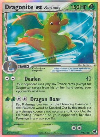 Dragonite ex (Delta Species) - 091 - Ultra Rare