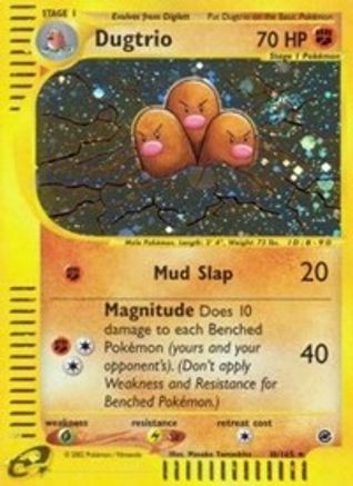 Dugtrio (10) - - Holo Rare - Reverse Holofoil