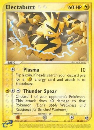 Electabuzz -/100 - Uncommon - Reverse Holofoil