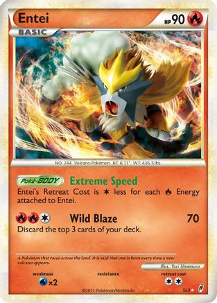 Entei (Shiny) - SL3 - Shiny Holo Rare