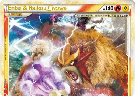 Entei & Raikou Legend (top) - 090 - Ultra Rare