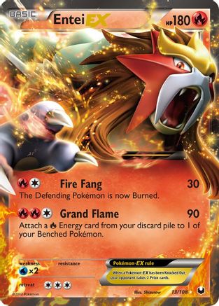 Entei EX - 013 - Ultra Rare
