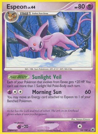 Espeon - 018/100 - Rare - Reverse Holofoil