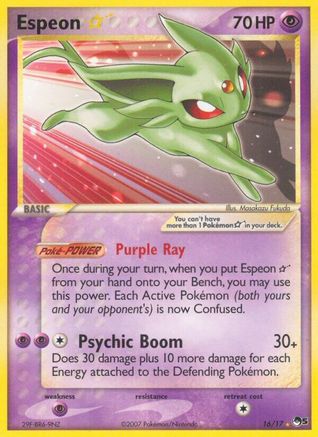 Espeon Star - 016 - Ultra Rare