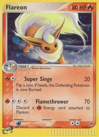 Flareon - - Holo Rare - Holofoil