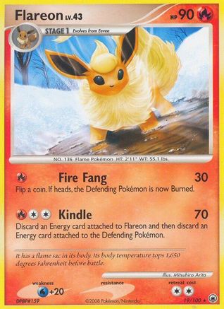 Flareon - 019 - Rare - Reverse Holofoil