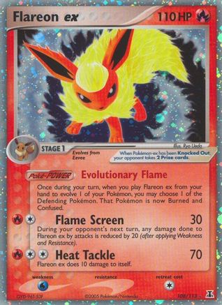 Flareon ex - 108 - Ultra Rare
