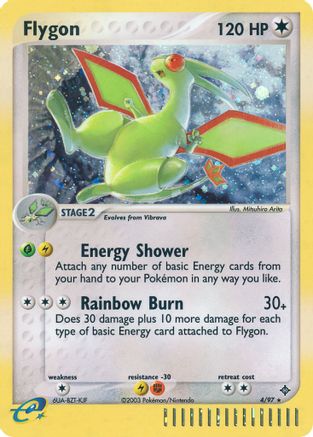 Flygon - 4/97 -/097 - Holo Rare - Holofoil