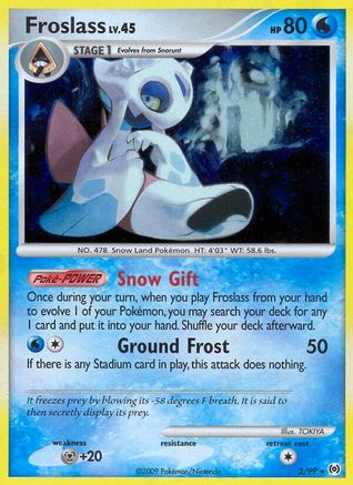 Froslass - 002/99 - Holo Rare - Reverse Holofoil