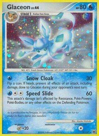 Glaceon (5) - 005 - Holo Rare - Reverse Holofoil